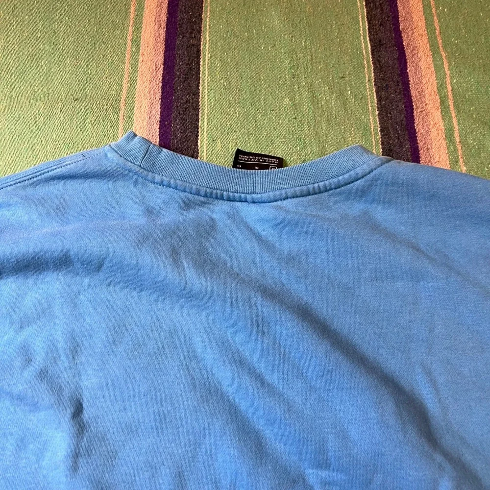 Nike Sweatshirt Mens XL Blue Crewneck Embroidered Logo Fleece Pullover Sporty